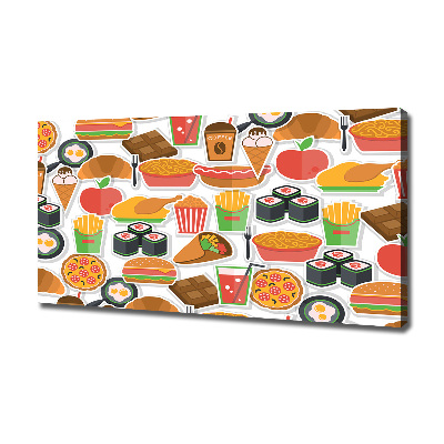 Canvas wall art Fast food