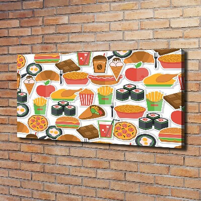 Canvas wall art Fast food