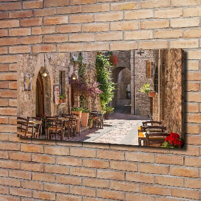 Canvas wall art Italian street