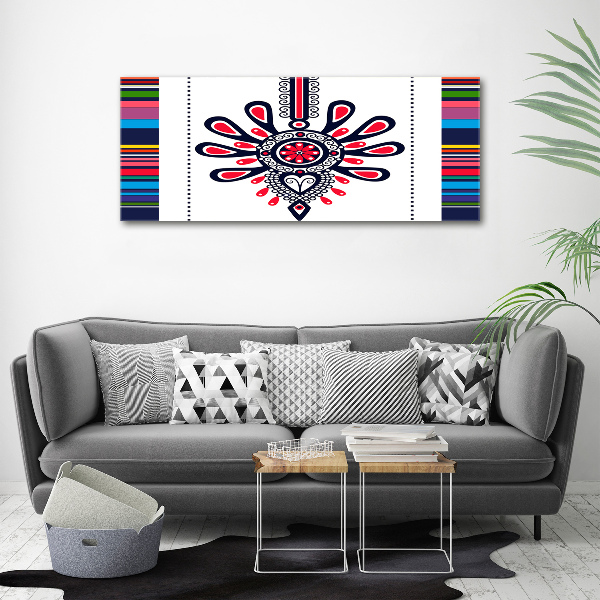 Canvas wall art Polish folk pattern