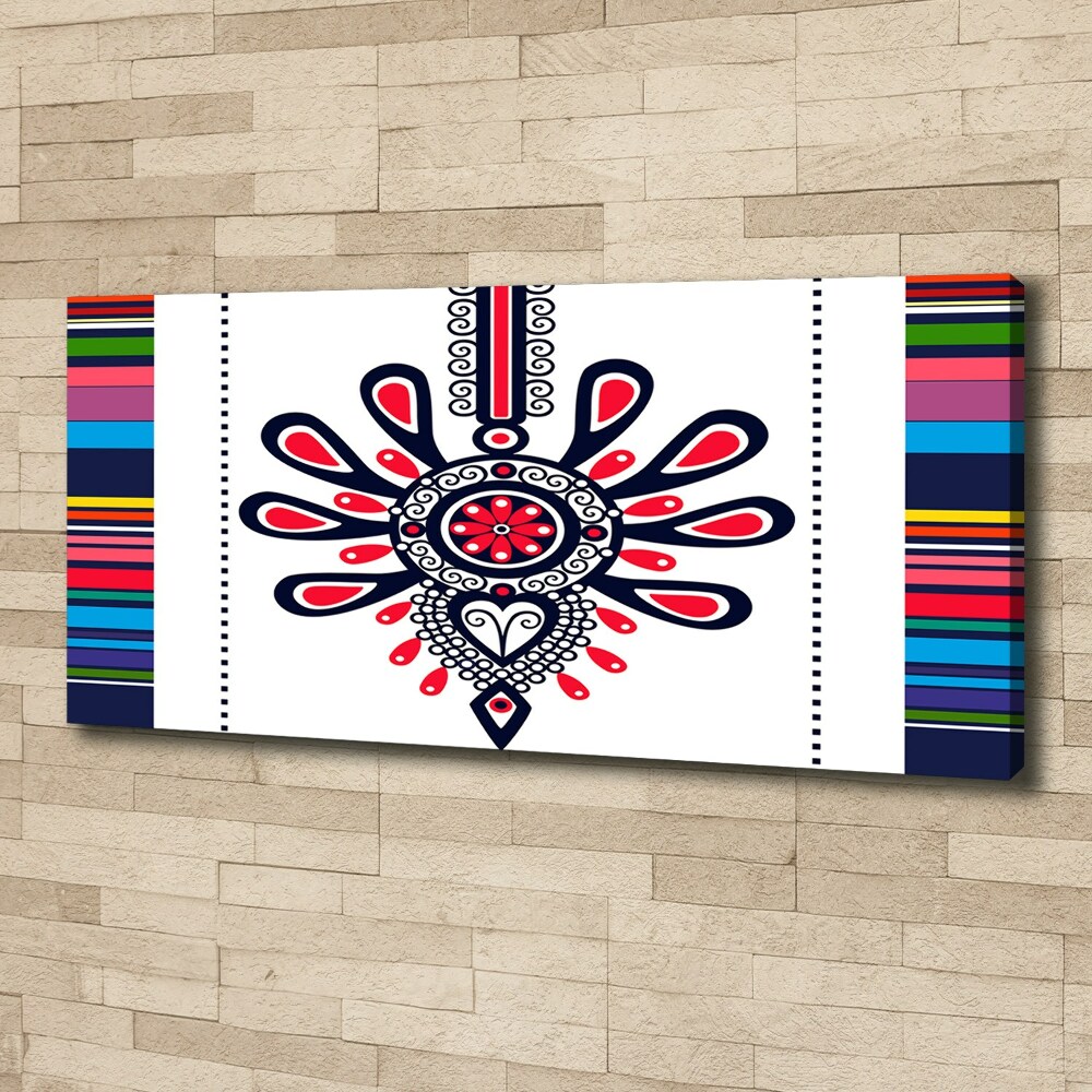 Canvas wall art Polish folk pattern