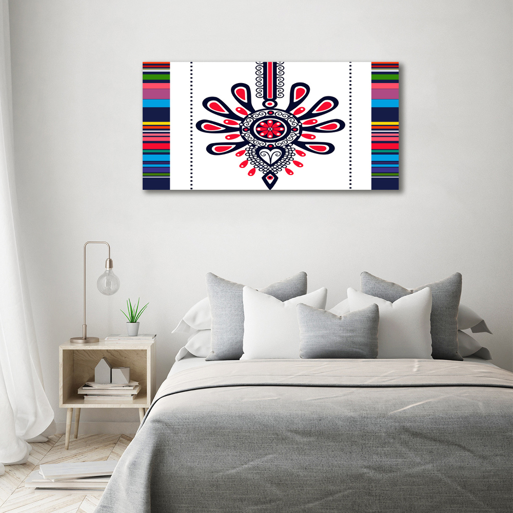 Canvas wall art Polish folk pattern