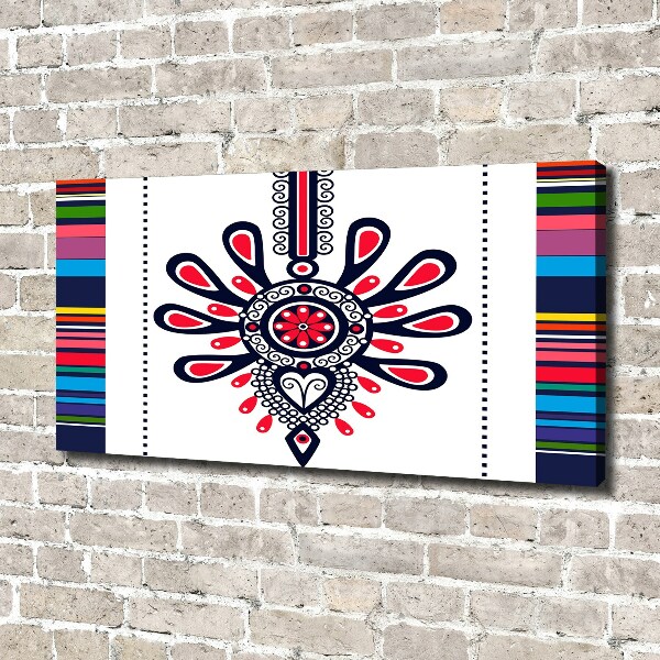 Canvas wall art Polish folk pattern