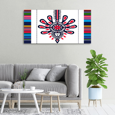 Canvas wall art Polish folk pattern