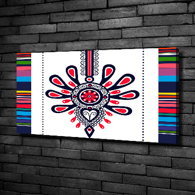 Canvas wall art Polish folk pattern