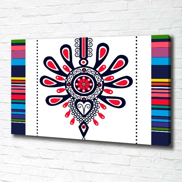 Canvas wall art Polish folk pattern