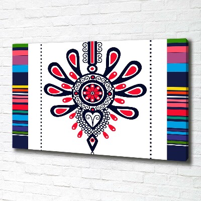 Canvas wall art Polish folk pattern