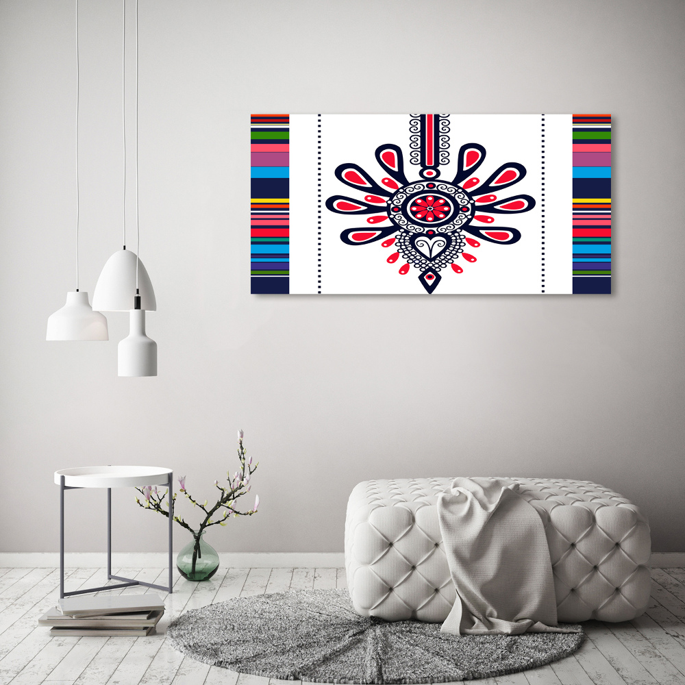 Canvas wall art Polish folk pattern