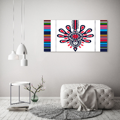 Canvas wall art Polish folk pattern