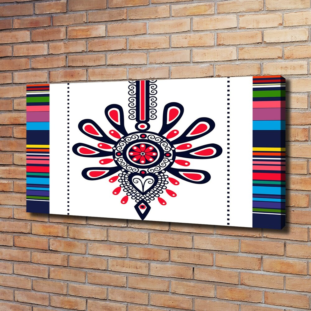 Canvas wall art Polish folk pattern