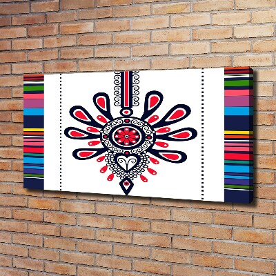 Canvas wall art Polish folk pattern