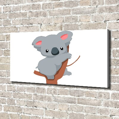 Canvas wall art Koala on a tree