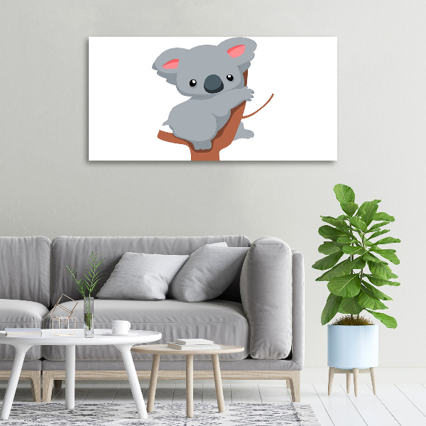 Canvas wall art Koala on a tree