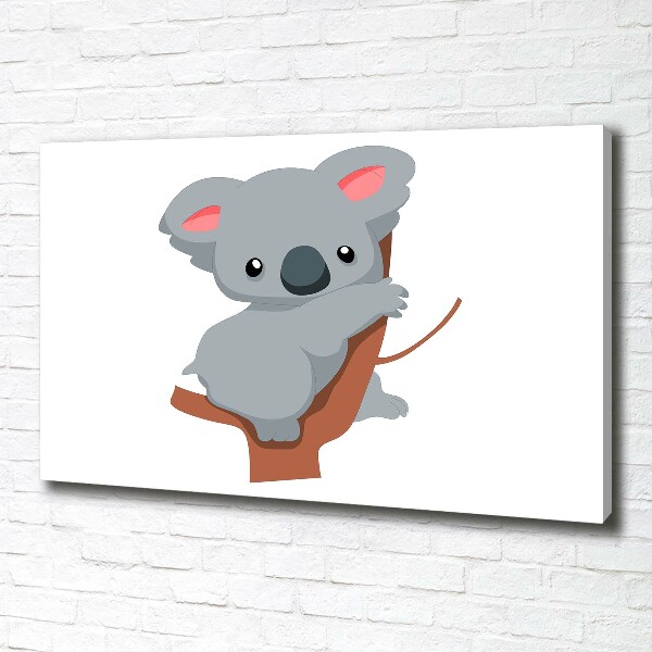 Canvas wall art Koala on a tree