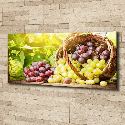 Canvas wall art Grapes in the basket