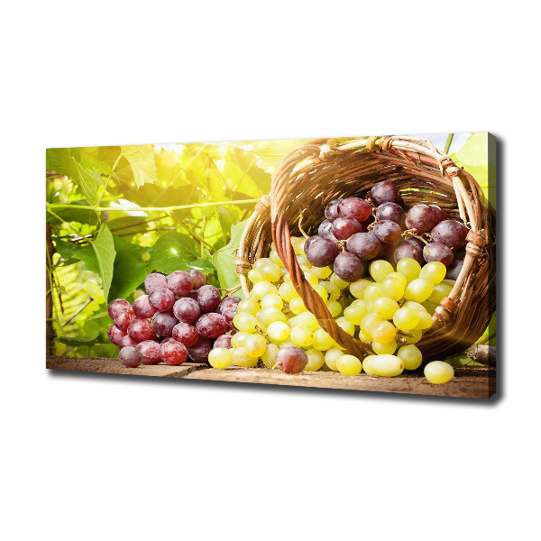 Canvas wall art Grapes in the basket