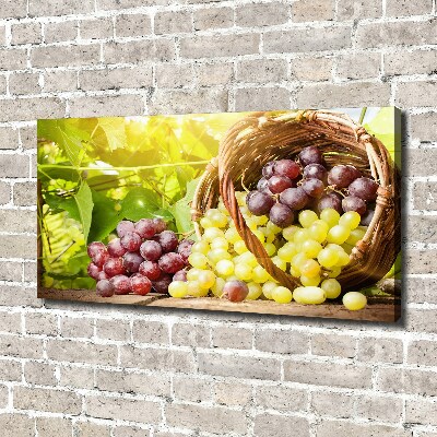 Canvas wall art Grapes in the basket