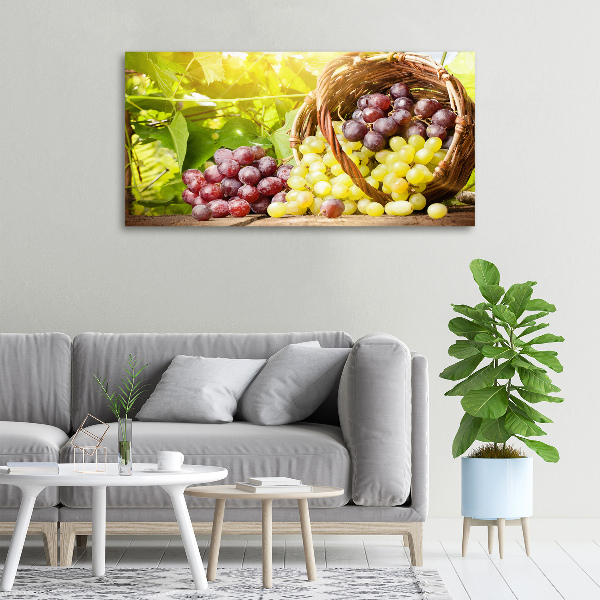 Canvas wall art Grapes in the basket