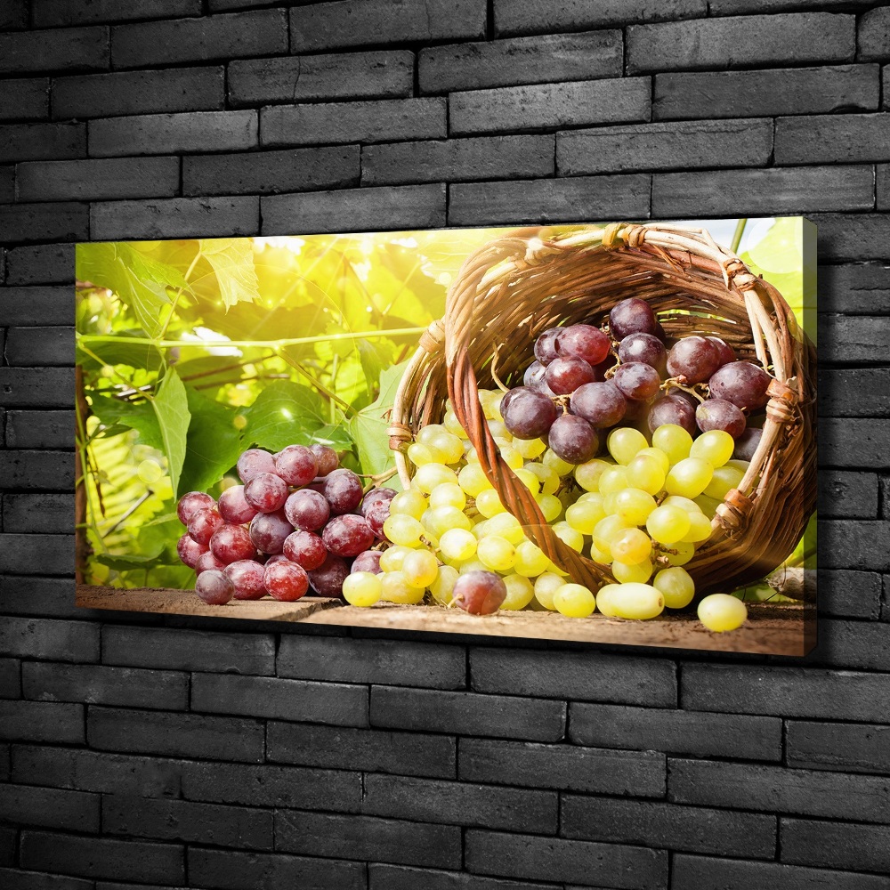 Canvas wall art Grapes in the basket