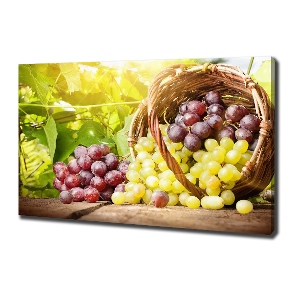 Canvas wall art Grapes in the basket