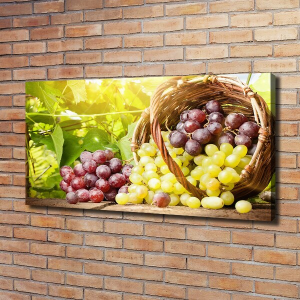 Canvas wall art Grapes in the basket