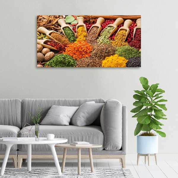 Canvas wall art Colorful spices