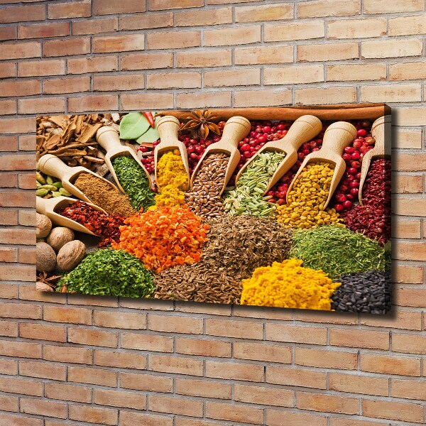 Canvas wall art Colorful spices