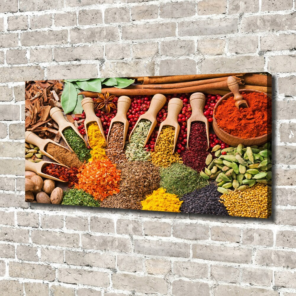 Canvas wall art Colorful spices