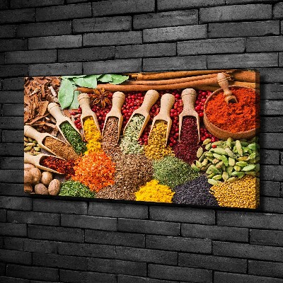 Canvas wall art Colorful spices