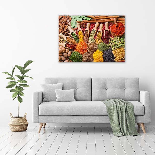 Canvas wall art Colorful spices