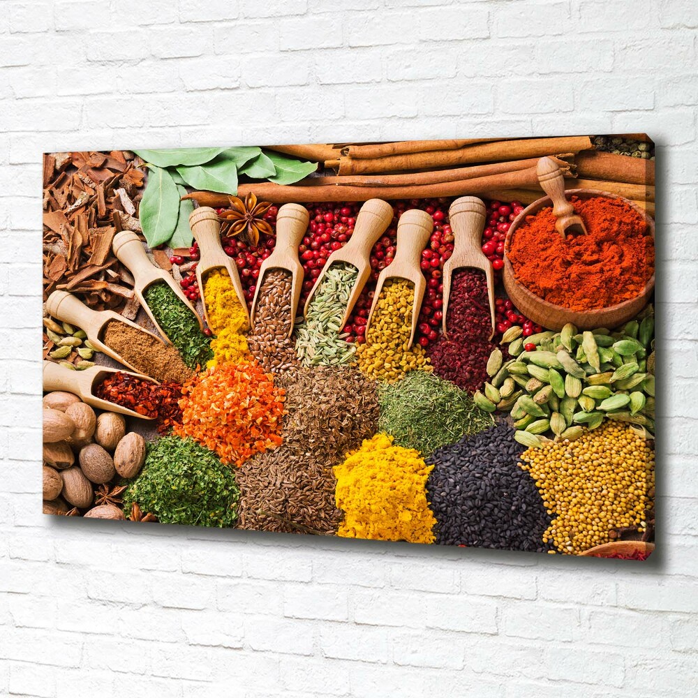 Canvas wall art Colorful spices