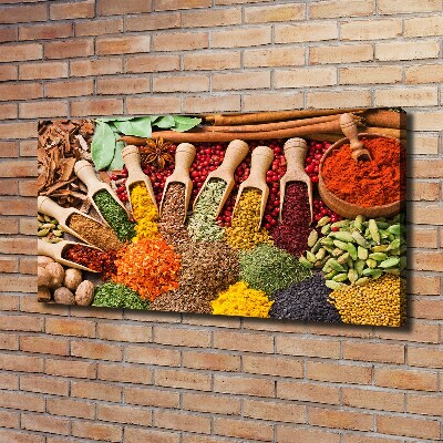 Canvas wall art Colorful spices