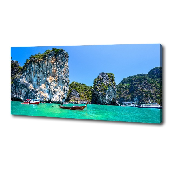 Canvas wall art Thailand boats