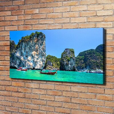 Canvas wall art Thailand boats