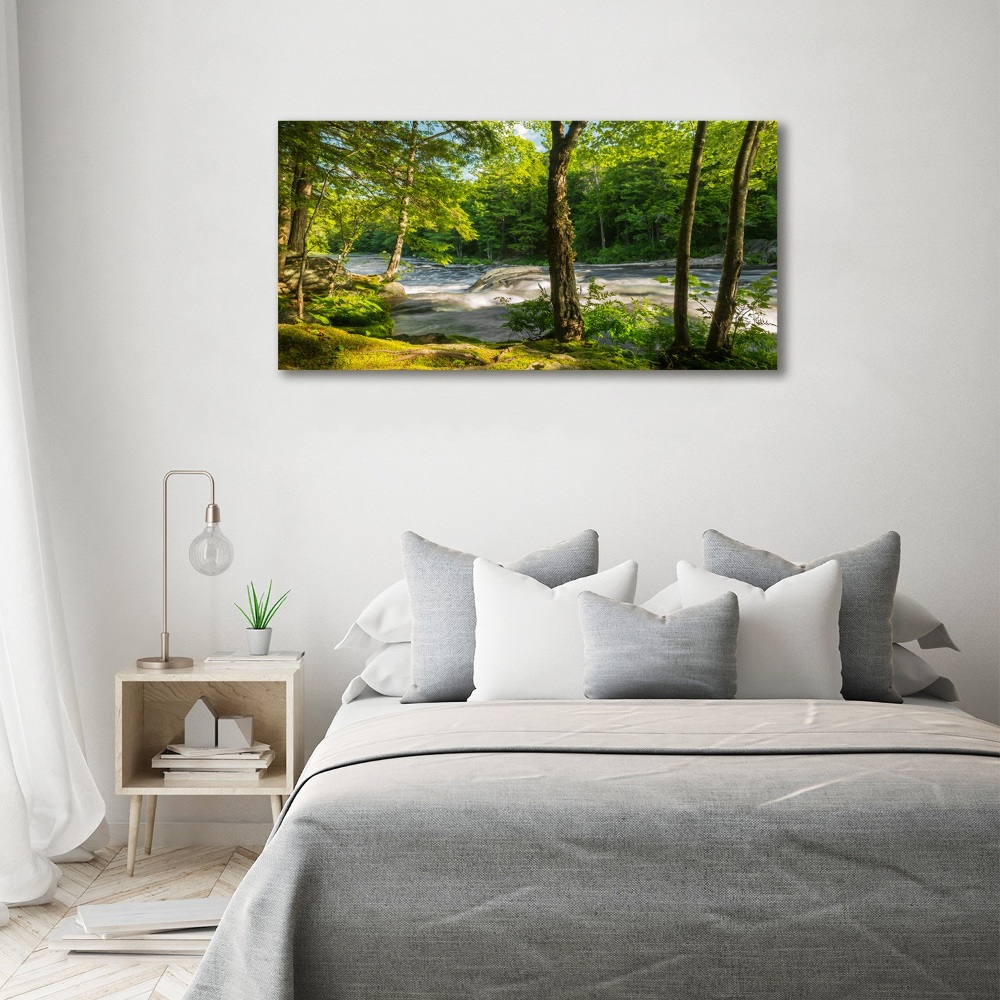 Canvas wall art River in the forest