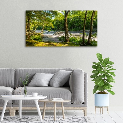 Canvas wall art River in the forest