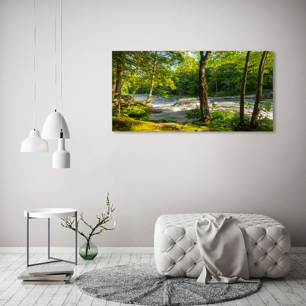 Canvas wall art River in the forest