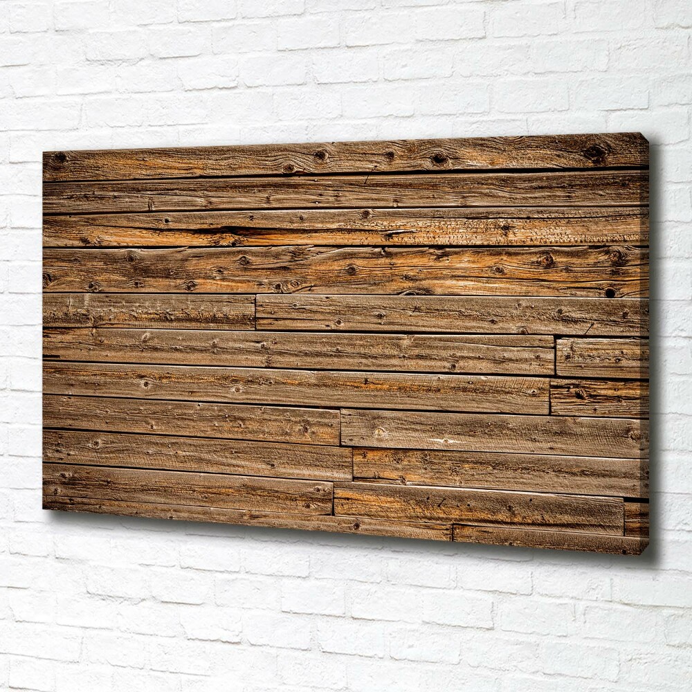 Canvas wall art Wooden wall