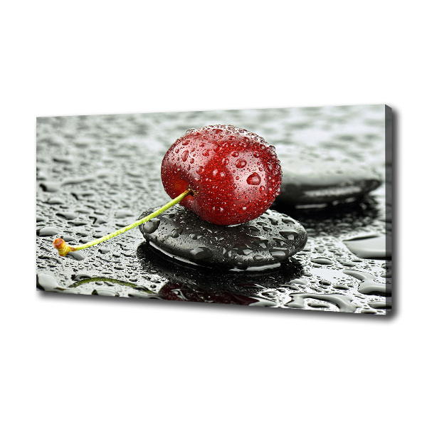 Canvas wall art Cherry in the rain