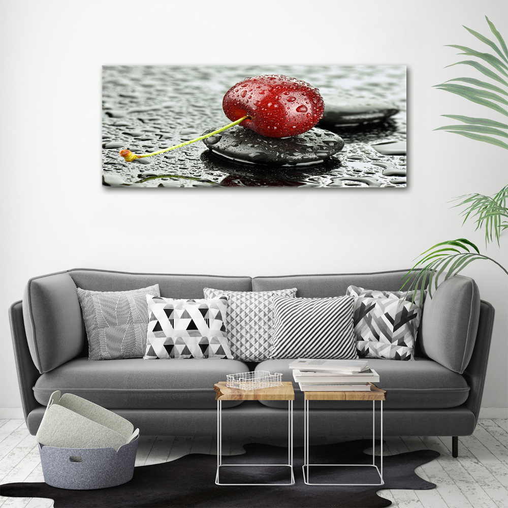 Canvas wall art Cherry in the rain