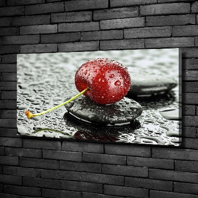 Canvas wall art Cherry in the rain