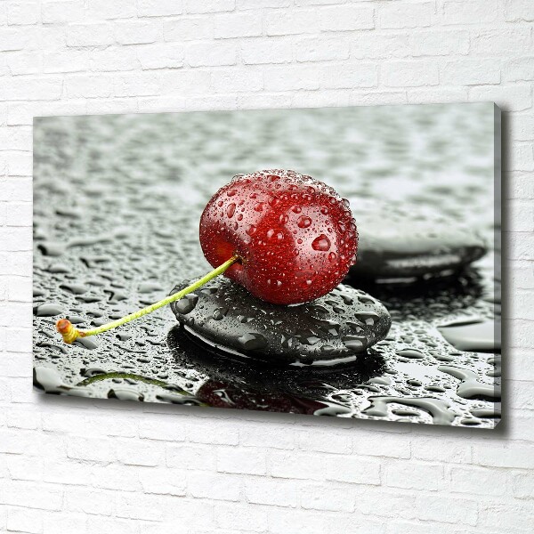 Canvas wall art Cherry in the rain