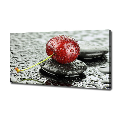 Canvas wall art Cherry in the rain