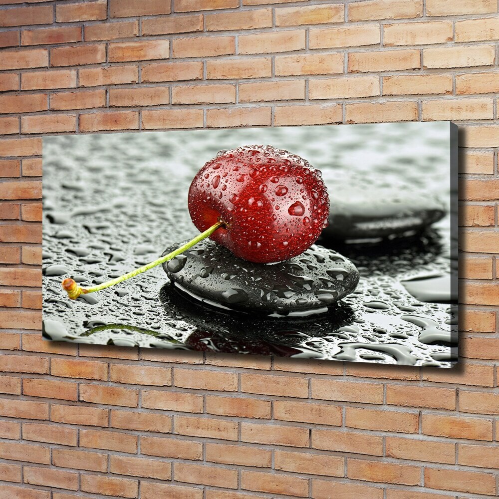 Canvas wall art Cherry in the rain