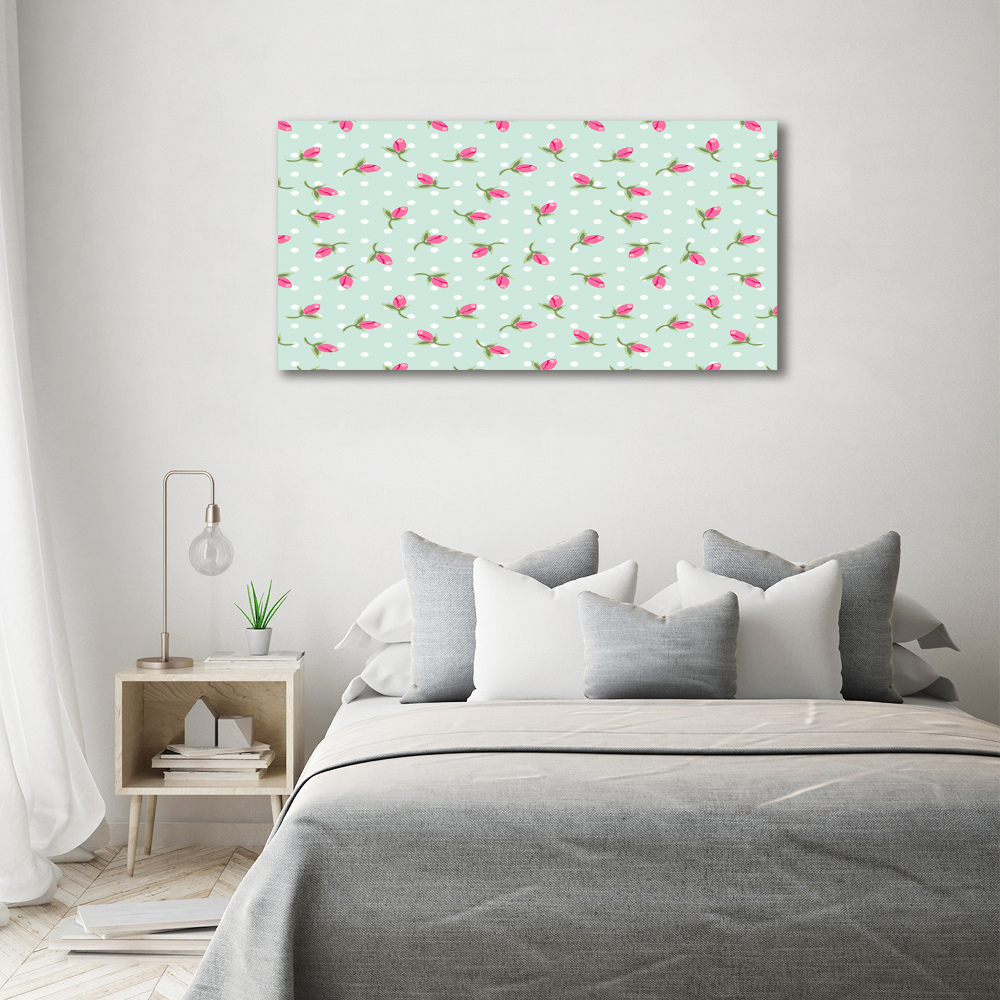 Canvas wall art Pattern roses