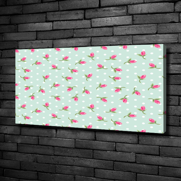 Canvas wall art Pattern roses