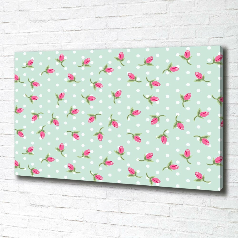 Canvas wall art Pattern roses