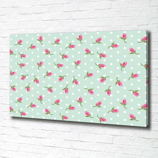 Canvas wall art Pattern roses