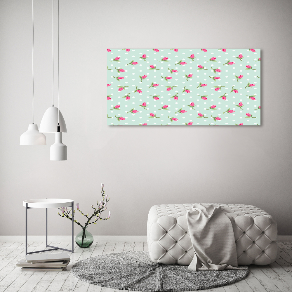 Canvas wall art Pattern roses