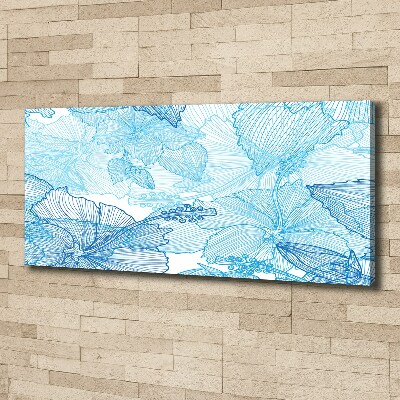 Canvas wall art Hawaiian flowers